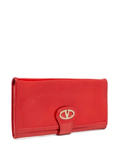 Pre-owned Valentino Garavani Patent-finish Leather Wallet