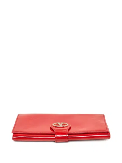 Pre-owned Valentino Garavani Patent-finish Leather Wallet