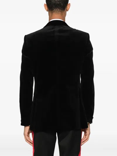 Fursac Single-breasted Blazer In Black