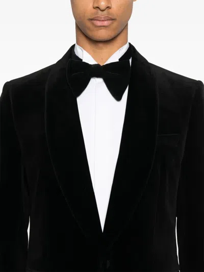 Fursac Single-breasted Blazer In Black