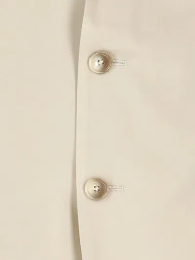 Tagliatore Wool And Silk Blend Blazer In Neutral