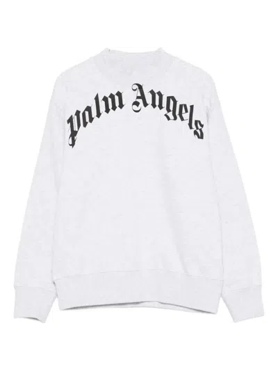 Palm Angels Logo-print Sweatshirt In White