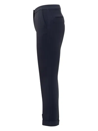 Etro Draped Trousers In Blue