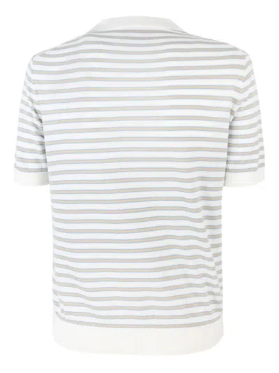 Mc2 Saint Barth Polo Evonne Con Motivo A Righe Multicolor In Multi