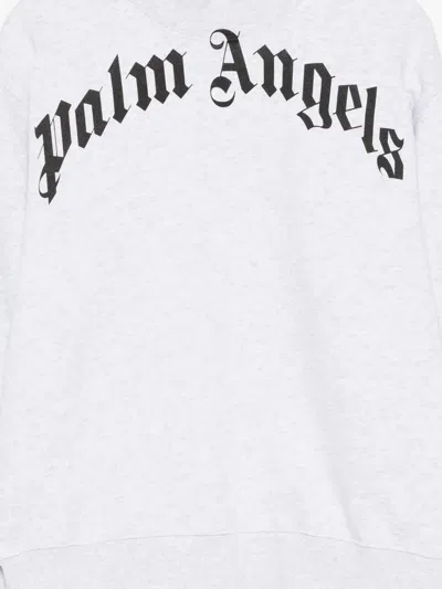 Palm Angels Logo-print Sweatshirt In White
