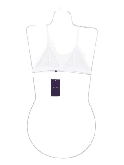 Maison Close Pure Tentation Triangle Mesh Bra In Metallic