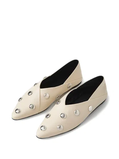 Closed Studded Ballet Flats