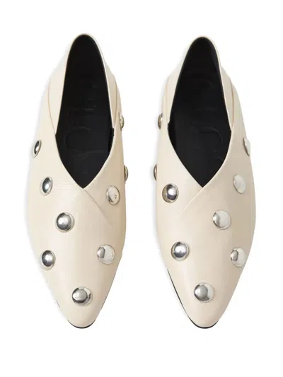 Closed Studded Ballet Flats