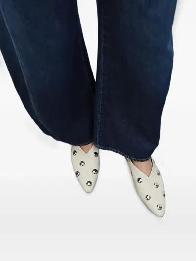 Closed Studded Ballet Flats