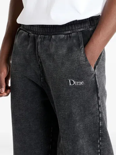 Dime Cotton Track Pants In Black