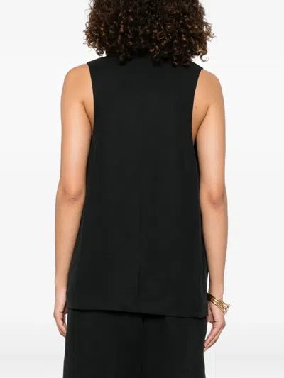 The Frankie Shop Melrose Waistcoat In Black