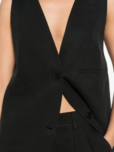 The Frankie Shop Melrose Waistcoat In Black