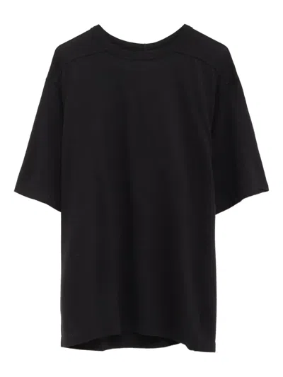 Rick Owens Short-sleeve Panelled Top In Black