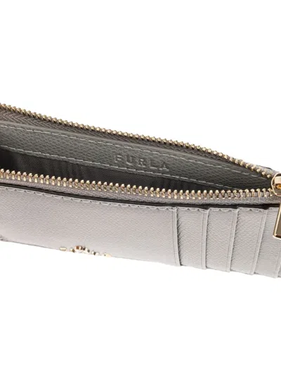 Furla Zip-top Cardholder In Gray