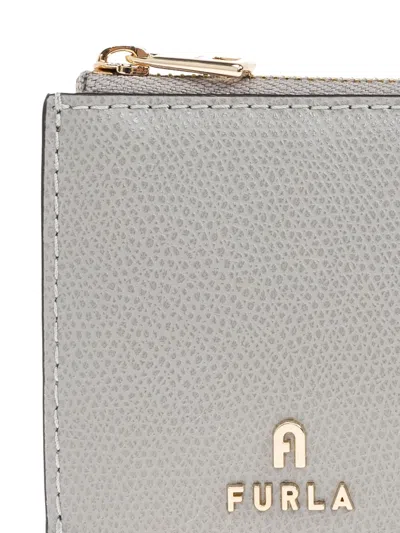 Furla Zip-top Cardholder In Gray