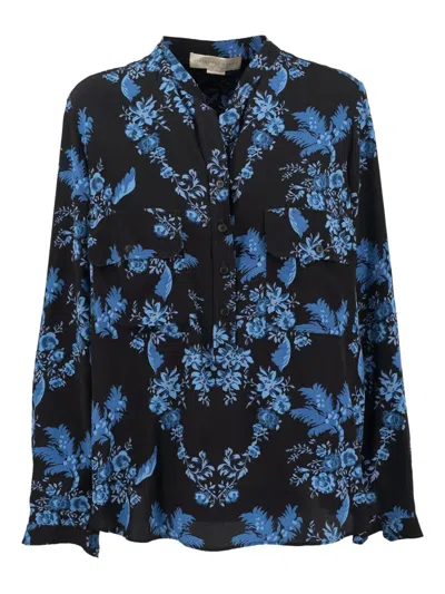 Pre-owned Stella Mccartney Floral-print Shirt In Black