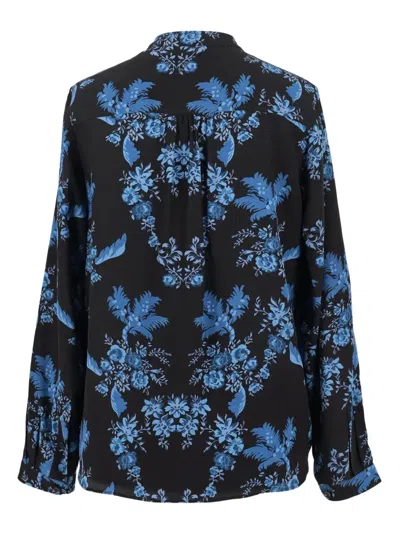 Pre-owned Stella Mccartney Floral-print Shirt In Black