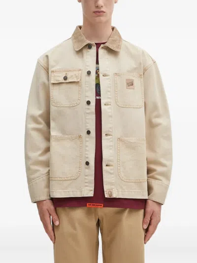 A Bathing Ape Corduroy-collar Jacket In Neutral
