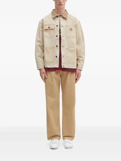 A Bathing Ape Corduroy-collar Jacket In Neutral