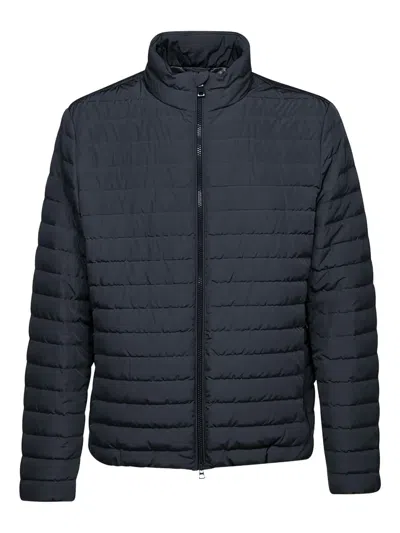 Geox Warrens Quilted-design Jacket In Blue