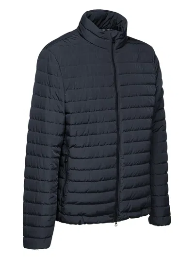 Geox Warrens Quilted-design Jacket In Blue