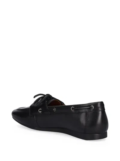Vagabond Hillary Lace-up Boat Shoes In Black