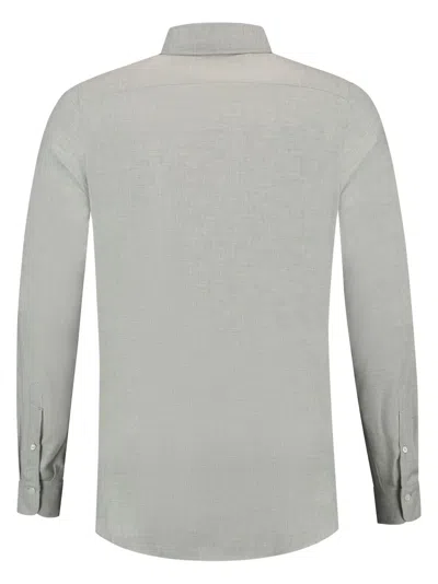 Finamore 1925 Napoli Cutaway-collar Shirt In Gray
