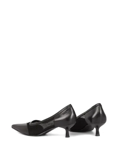Vagabond 47mm Lykke Leather Mesh Pumps In Black