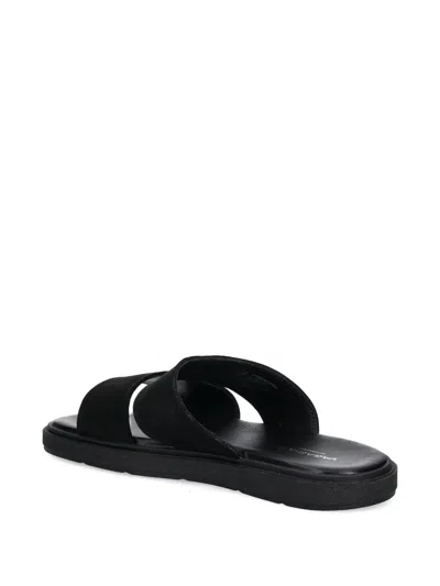 Vagabond Double-strap Slide Sandals In Black