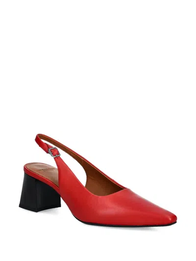 Vagabond 58mm Altea Slingback Block-heel Pumps In Red
