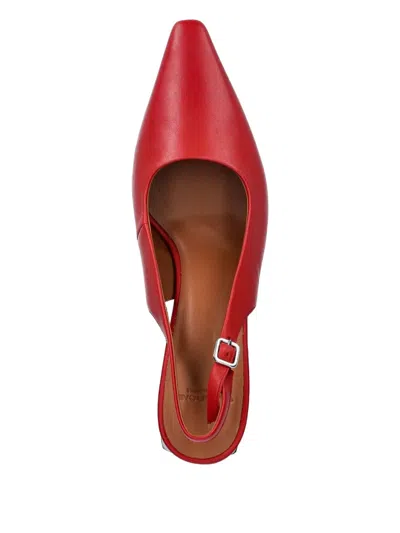Vagabond 58mm Altea Slingback Block-heel Pumps In Red