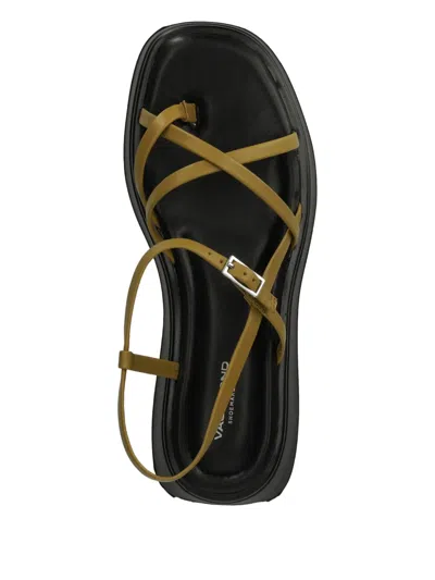 Vagabond Courtney Crossover-strap Platform Sandals In Neutral