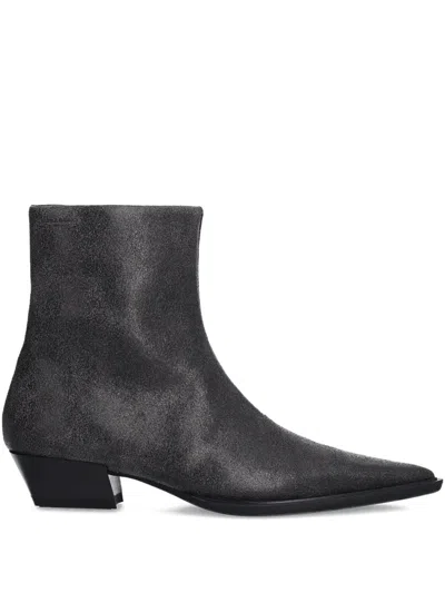 Vagabond 40mm Cassie Pointed-toe Zip Boots In Black