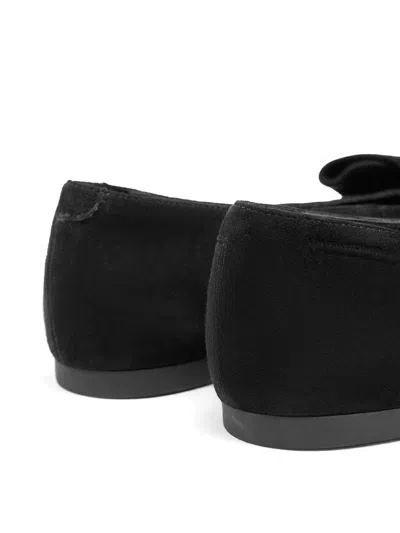 Vagabond Hermine Bow-detail Pointed Ballet Flats In Black