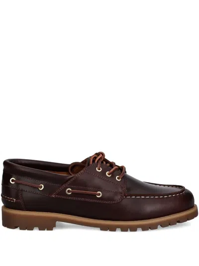 Vagabond Joslyn Leather Boat Shoes In Brown
