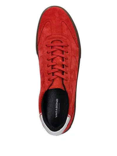 Vagabond Cody Suede Lace-up Sneakers In Red