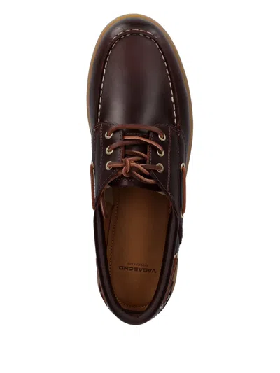 Vagabond Joslyn Leather Boat Shoes In Brown