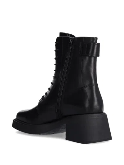 Vagabond Dorah Lace-up Block-heel Boots In Black