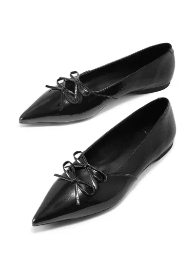 Vagabond Hermine Pointed-toe Ballet Flats In Black