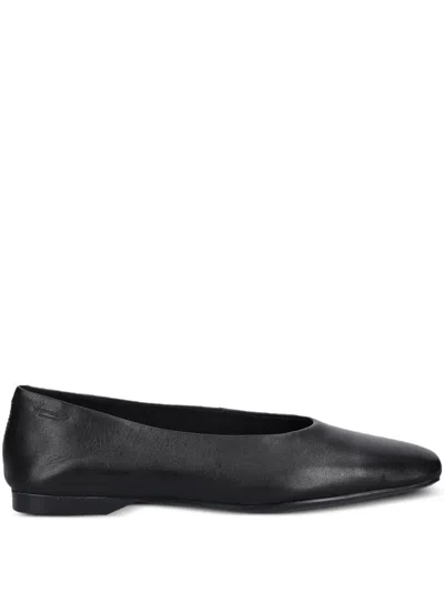 Vagabond Delia Square-toe Ballet Flats In Black