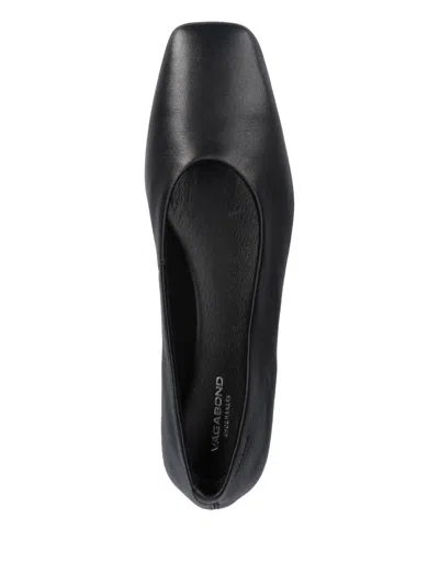 Vagabond Delia Square-toe Ballet Flats In Black