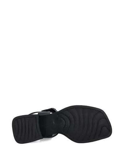 Vagabond 53mm Ines Zebra-print Block-heel Sandals In Black