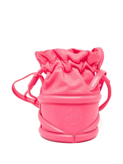 Pre-owned Alexander Mcqueen The Curve Bucket Bag In Pink