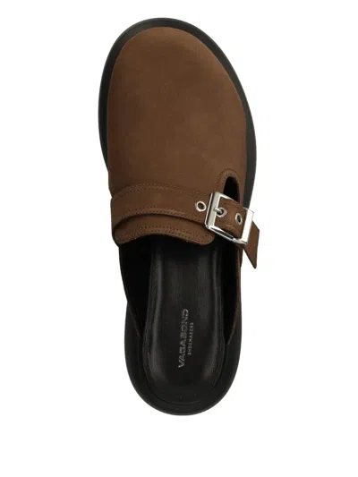 Vagabond Blenda Buckle-detail Platform Mules In Brown