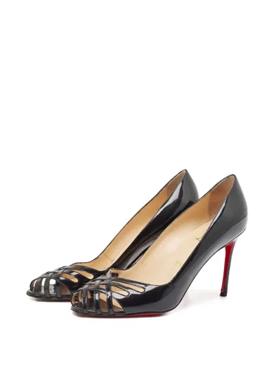 Pre-owned Christian Louboutin 100mm Patent-leather Pumps In Black