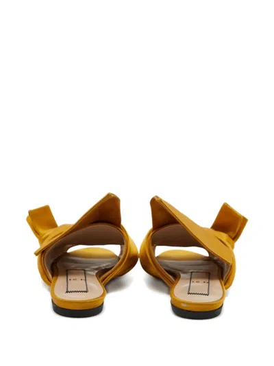 Pre-owned N°21 Satin Flat Mules