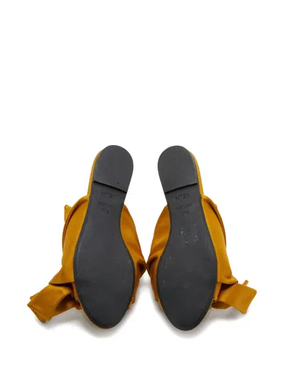Pre-owned N°21 Satin Flat Mules
