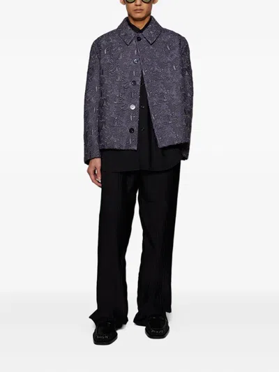 Casella Meyer Pleated Long-sleeve Shirt In Black