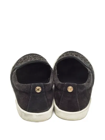 Pre-owned Jimmy Choo Crystal-embellished Slip-on Sneakers
