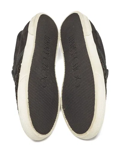 Pre-owned Jimmy Choo Crystal-embellished Slip-on Sneakers